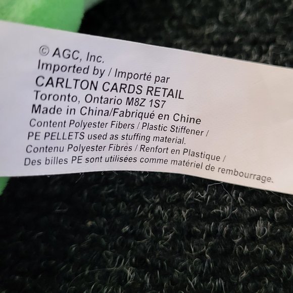 CARE BEARS Good Luck Bear + Baseball Cap 8” Plush Shamrock Four Leaf Clover 2004 - Picture 8 of 8